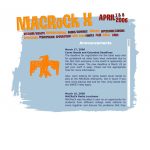 MACROCK 2006 Homepage featuring art by Jonathan O'Brien